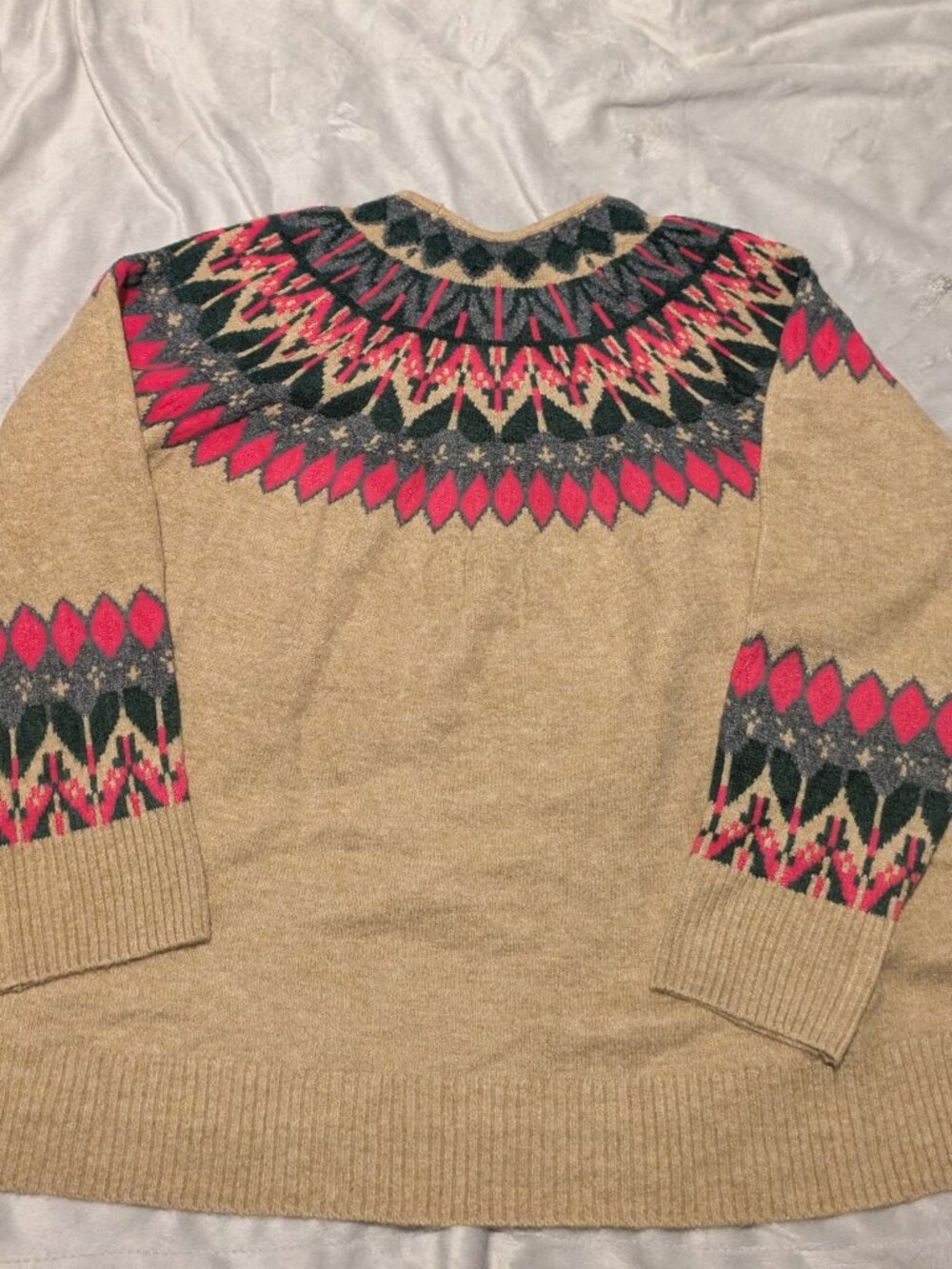 Vince Camuto Sweater Womens 3X Fair Isle Intarsia Knit Nordic Ski Alpine Soft